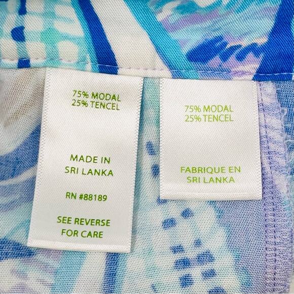 Lilly Pulitzer Scalloped Dahlia Shorts SZ Small Light Lilac Verbena Aboat Time - Picture 11 of 13